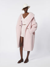 Alpaca and wool Teddy Bear Icon Coat - Pink
