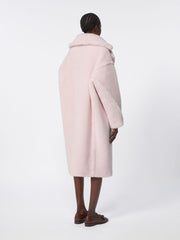 Alpaca and wool Teddy Bear Icon Coat - Pink