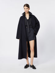 Oversized cashmere coat - Ultramarine