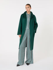 Midi cashmere cardigan coat - Dark green