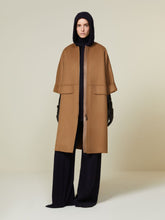 Double cashmere cape coat - Camel