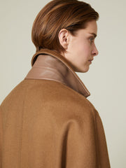 Masculine·cashmere coat - Camel