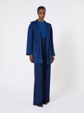 Cashmere cardigan coat - China blue