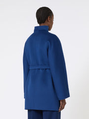 Cashmere cardigan coat - China blue