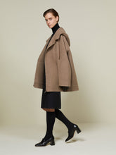 Pure cashmere double fabric sweatshirt coat - Turtledove