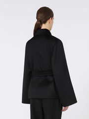 Cashmere broadcloth coat - Black