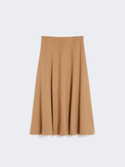 Camel flared skirt - Camel