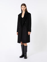 Wool and silk pencil skirt - Black