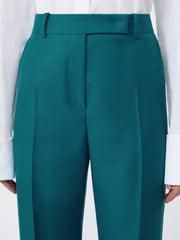 silk and mohair trousers - Turquoise Wool