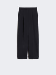 High-waisted wool trousers - Ultramarine