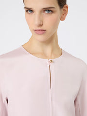 Silk crêpe de Chine blouse - Pink