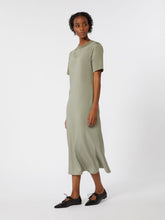 Crêpe de Chine dress - Sage green