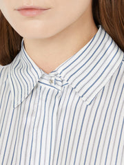 Short printed-silk shirt dress - Silk