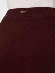 Wool and cashmere flared skirt - Cherry