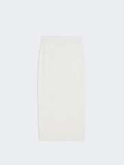 Cashmere yarn skirt - White