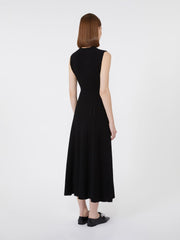 Viscose yarn dress - Black