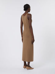 Slim-fit wool dress - Hazelnut brown