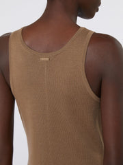 Slim-fit wool dress - Hazelnut brown