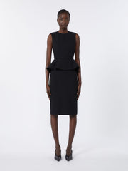 Technical-jersey sheath dress - Black