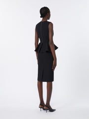 Technical-jersey sheath dress - Black