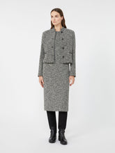 Bouclé jersey midi dress - Black