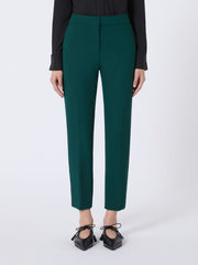 Viscose jersey trousers - Dark green