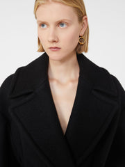 Double-sided pure wool coat - Black