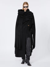 Double-faced pure wool trench coat - RUNWAY - Black