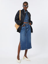 Oversized twill bomber jacket - Black