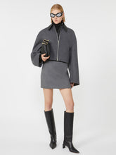 Short wool jacket - Dark grey