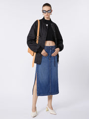 Denim skirt - Midnightblue