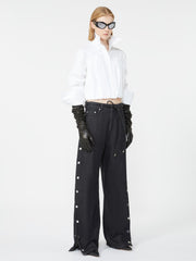 Boxy-fit cotton shirt - Optical white