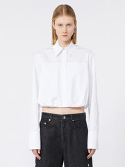 Boxy-fit cotton shirt - Optical white