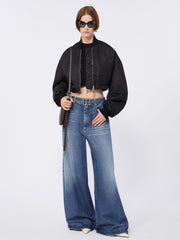 Oversize jeans with belt - Midnightblue