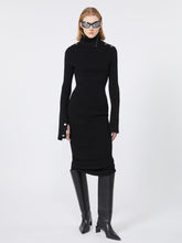 Pure wool knit dress - Black
