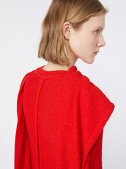 Bouclé knit dress - RUNWAY - Red