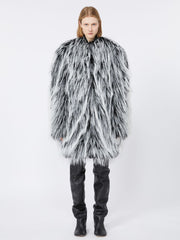 Oversized two-tone jacket - RUNWAY - Black