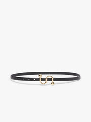 Sportmax monogram belt with buckle - Black
