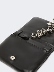 Padded nappa-leather mini Soffy Bag - Black