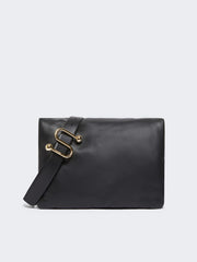 Padded nappa-leather Soffy Bag - Black