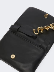 Padded nappa-leather mini Soffy Bag - Black