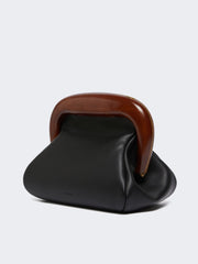 Medium leather Bouba bag - Black