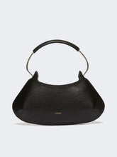 Medium leather Caju bag - Black