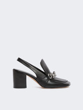 Nappa leather slingbacks - Black