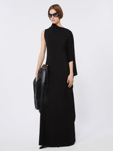 Asymmetrical fitted dress - Black