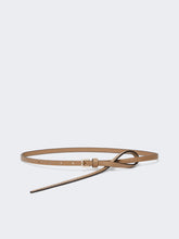 Natural leather belt - Mud