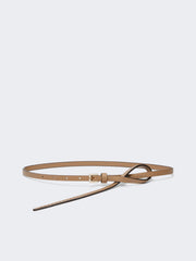 Natural leather belt - Mud