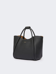 Small leather Marine bag - Black