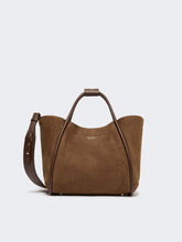 Small Nubuck leather Marine bag - Dark brown