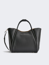 Medium leather Marine bag - Black